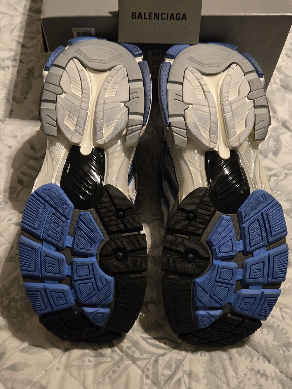 Balenciaga Track Style Sneakers in Blue and White - Picture 4 of 4